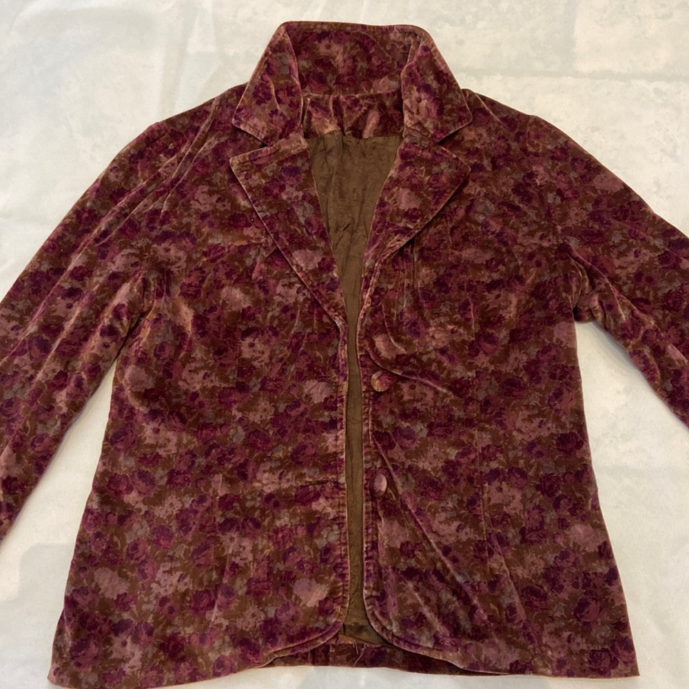 vintage velvet blazer